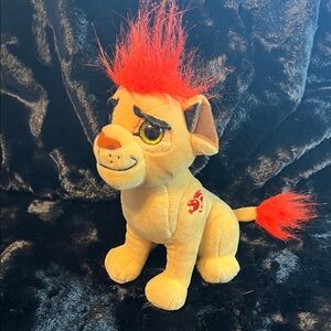 Disney Plush Lion with Red Mane